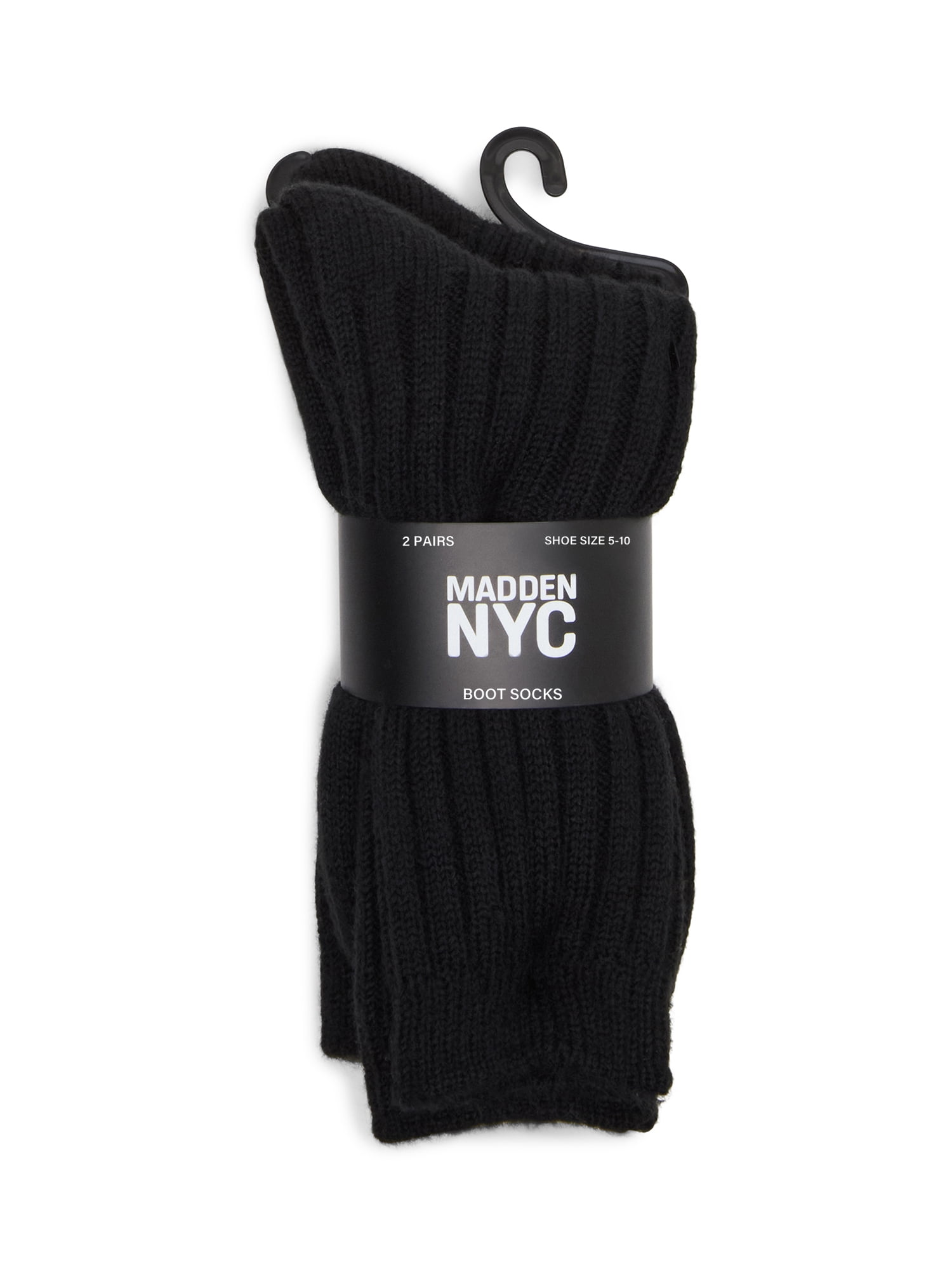 Madden NYC Women's Tall Boot Socks, 2-Pack, Fits Shoe Size 5-10