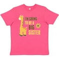 thumbnail image 3 of Inktastic i'm going to be a big sister giraffe Youth T-Shirt, 3 of 5
