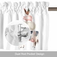 thumbnail image 6 of Cute Cow Farmhouse Animal Valances for Windows,Kitchen Valance Rod Pocket Short Curtain, Country Sheep Pig Chicken Valance Curtain Window Valances for Bedroom Bathroom Living Room 60x18in, 6 of 9
