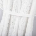 thumbnail image 4 of Jusqu'à 65 % de Réduction! Robes d'Été Mode pour Femmes 2024 Grande Taille Dentelle Imprimée Couleur Unie Robe Ceinture Manches Courtes Col en V, 4 of 6