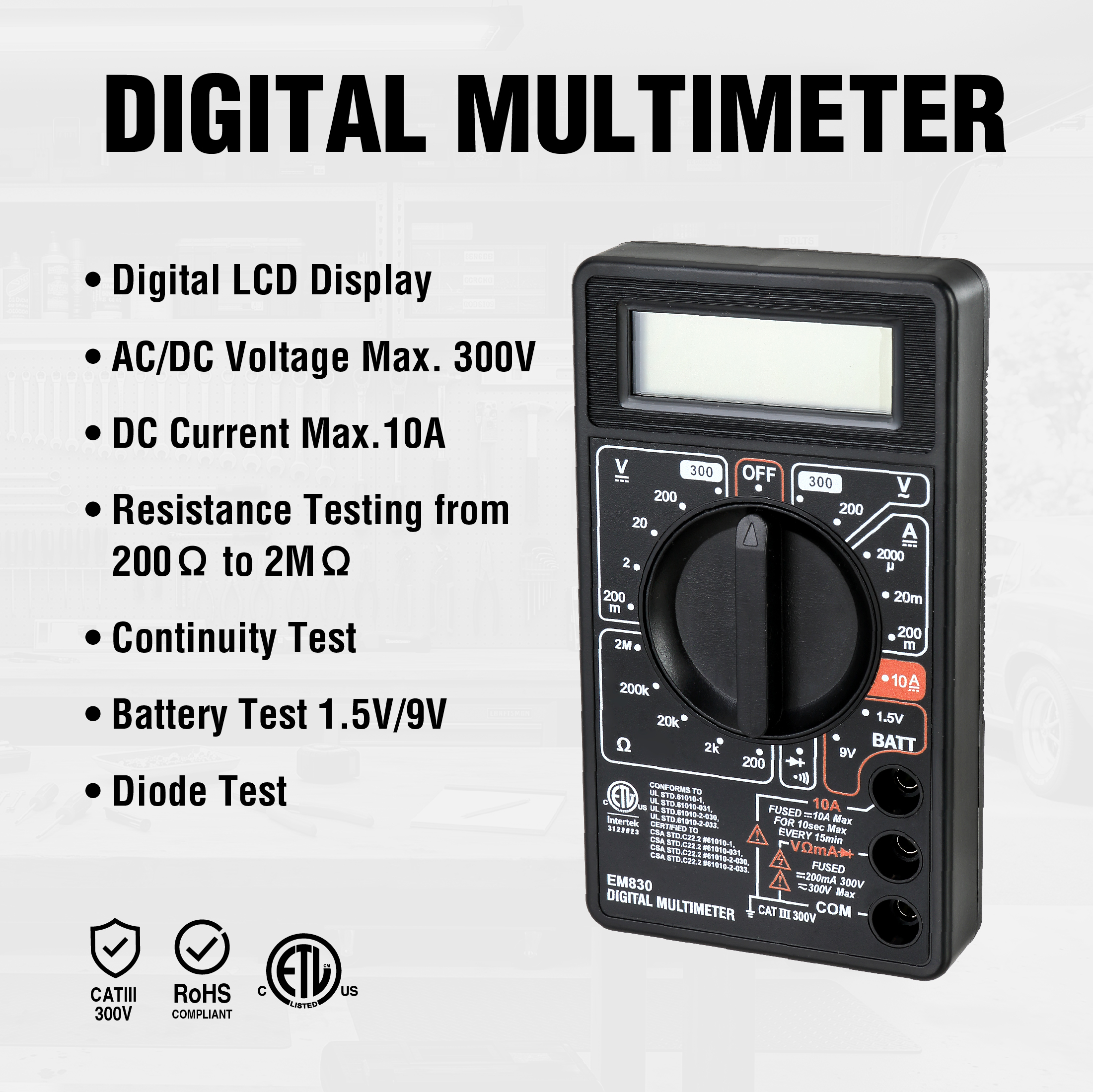 Hyper Tough 3-Piece Electrical Tester Kit photo 6