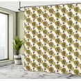 thumbnail image 4 of Ambesonne Queen Bee Shower Curtain, Honey Jars and Sunflowers, 69"Wx70"L, Mustard Taupe, 4 of 4