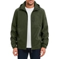 thumbnail image 5 of WRKEKC Windbreaker Jackets for Men Hooded Long Sleeve Zip-Up Outerwear With Zipper Pockets for Outdoor Travel and Hiking, 5 of 9