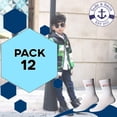 thumbnail image 2 of Yacht & Smith Children & Kids Wholesale Bulk Sports Crew, Athletic Case Pack Socks, by SOCKS'NBULK (12 Pairs White USA, Kids 4-6 (Shoe size 7-10)), 2 of 5