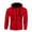 Red, variant on Luxalzxs Men's Fashion Hoodies & Sweatshirts Blocking Color Long Sleeve Loose Drawstring Sport Hooded Sweatshirts Jacket Casual Lightweight Cardigan Outwear Zip Up Hoodies with Pocket