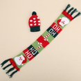 thumbnail image 3 of Suministros para decorar botellas de vino de Navidad, juego de gorro y bufanda de punto para Navidad, decoración de botellas de vino de Navidad, 3 of 5