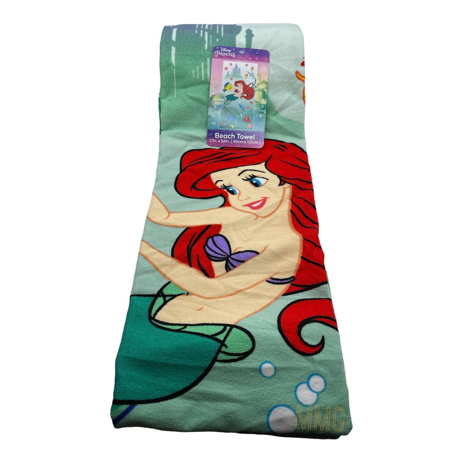 Little Mermaid Ariel Sunkissed 27"x54" Microfiber Kids Bath Beach Towel
