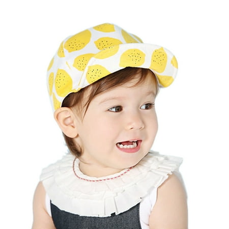 

Sunhillsgrace Baby Care Cute Toddler Baby Kids Baseball Cap Lemon Printed Sunhat Boys Girls Cap Sunhat