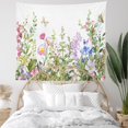 thumbnail image 3 of Tapiz de pared con flores, hojas y mariposas, 150 x 100 cm, microtela, 3 of 3