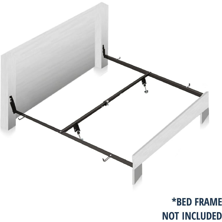 DRCV1L Bed Rail System - Adjustable Steel Drop Rail Kit to Convert Full  Size Beds to Fit Queen Size Mattresses - Suitable For Antique Beds -  Hook-in