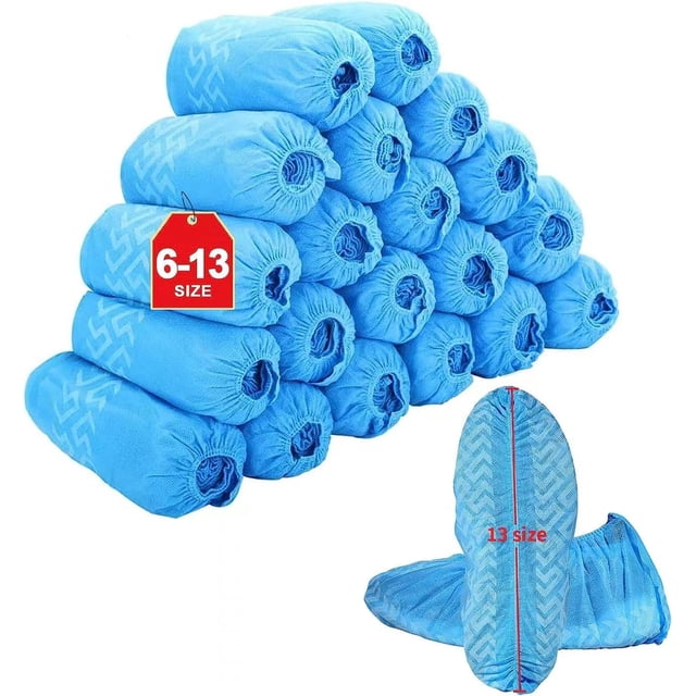 Fundas desechables para zapatos Tomus-uni, tamaño XL, 200 unidades (100 pares)