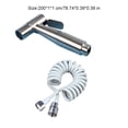 thumbnail image 2 of stanreset Bidet Nozzle Rustproof Toilet Sprayer Head Flusher Handy Stainless Steel Booster Washing Shower Head Faucet Angle Valve Kitchen Single Spray, 2 of 6