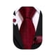 thumbnail image 1 of Juego de corbatas Barry.Wang tejidas en seda roja y negra de 150 cm, 1 of 8