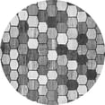 thumbnail image 1 of Ahgly Company Indoor Round Abstract Gray Modern Area Rugs, 5' Round, 1 of 4