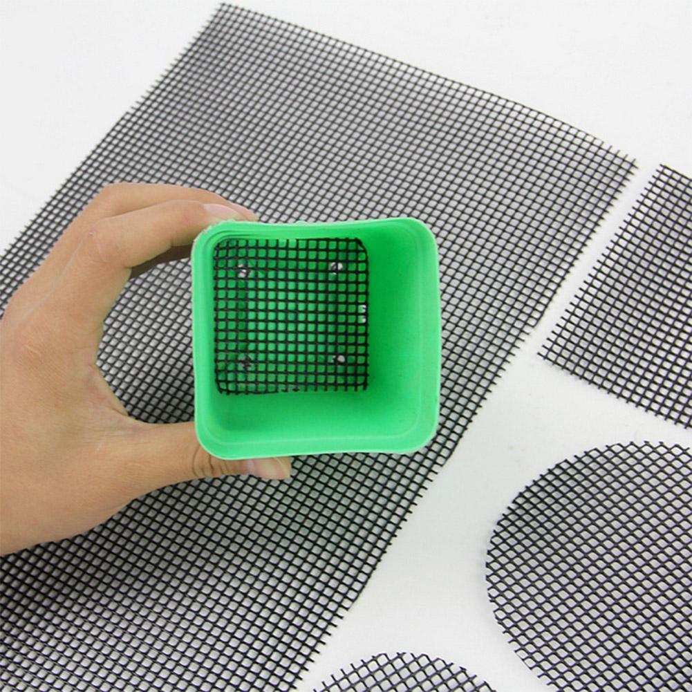 Herwey 5PCS Gardening Flower Pot Hole Mesh Mat Pad Plant Potting Bonsai
