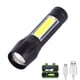 thumbnail image 2 of Linterna LED recargable, paquete de 4, lámpara táctica con linterna portátil Xpe+cob, lámpara LED con 5 modos de luz (4 piezas), 2 of 4