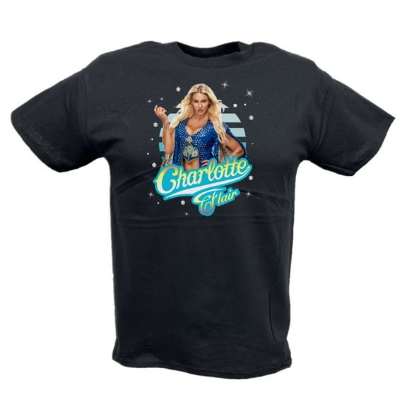 Charlotte Flair Starlight WWE Youth Kids Black T-shirt