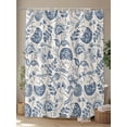 thumbnail image 4 of Fsddascl Vintage Spring Floral Shower Curtain Set - 36" x 78" Washable Bathtub Curtain with 12 Hooks, Farmhouse Summer Botanical Retro Waterproof Fabric Stall Shower Curtains for Bathroom/Bathtub, 4 of 6