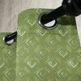 thumbnail image 3 of Ambesonne Olive Green Grommet Curtain, Rhombus Squares, 50" x 84", Olive Green Coconut, 3 of 6