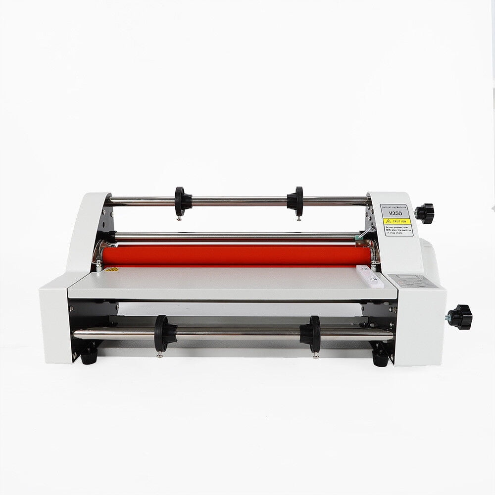 Miumaeov Laminating Machine 220V Multi-functional Laminating Machine 13 350mm Hot and Cold Roll Laminating Machine Single and Double Laminating Machine Durable