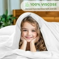 thumbnail image 4 of Rayon Derived from Bamboo Sheets Queen Set Cooling Sheets Piece Sheet Set Thread Count Sheet Deep Pocket Sheet Set Up to Super Soft Silky Smooth (Queen ), 4 of 7