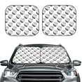 thumbnail image 2 of Fotbe Cool Dog 2-Piece Car Windshield Sun Shade | Sun Blocker for Car Windshield | Foldable Automotive Interior Accessories for Sun Protection-Large, 2 of 7