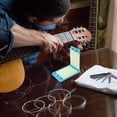 thumbnail image 1 of ETHZZLE Guitar Fretboard Cleaner Guitar String Cleaner Plastic Sky Blue for Grease Removal 1Set, 1 of 7