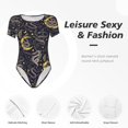 thumbnail image 6 of Rateoe Snake Sleep Printed Women Rash Guard Short Sleeve,Tummy control Swimsuit Surfing Swimsuit Bathing Suit Short-sleeved Onesie UPF 50+, 6 of 6
