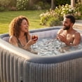 thumbnail image 4 of Wave Pacific 4-Person Square Inflatable Hot Tub, EnergySave Bundle | 110-Jet | Gray Rattan, 4 of 7