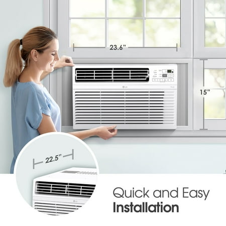 LG - 12,000 BTU Window Air Conditioner - White