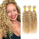 thumbnail image 1 of Hair Bundles LadRxadr 613, onda de agua rubia miel, 35 cm, 3 x 100 g, 1 of 7