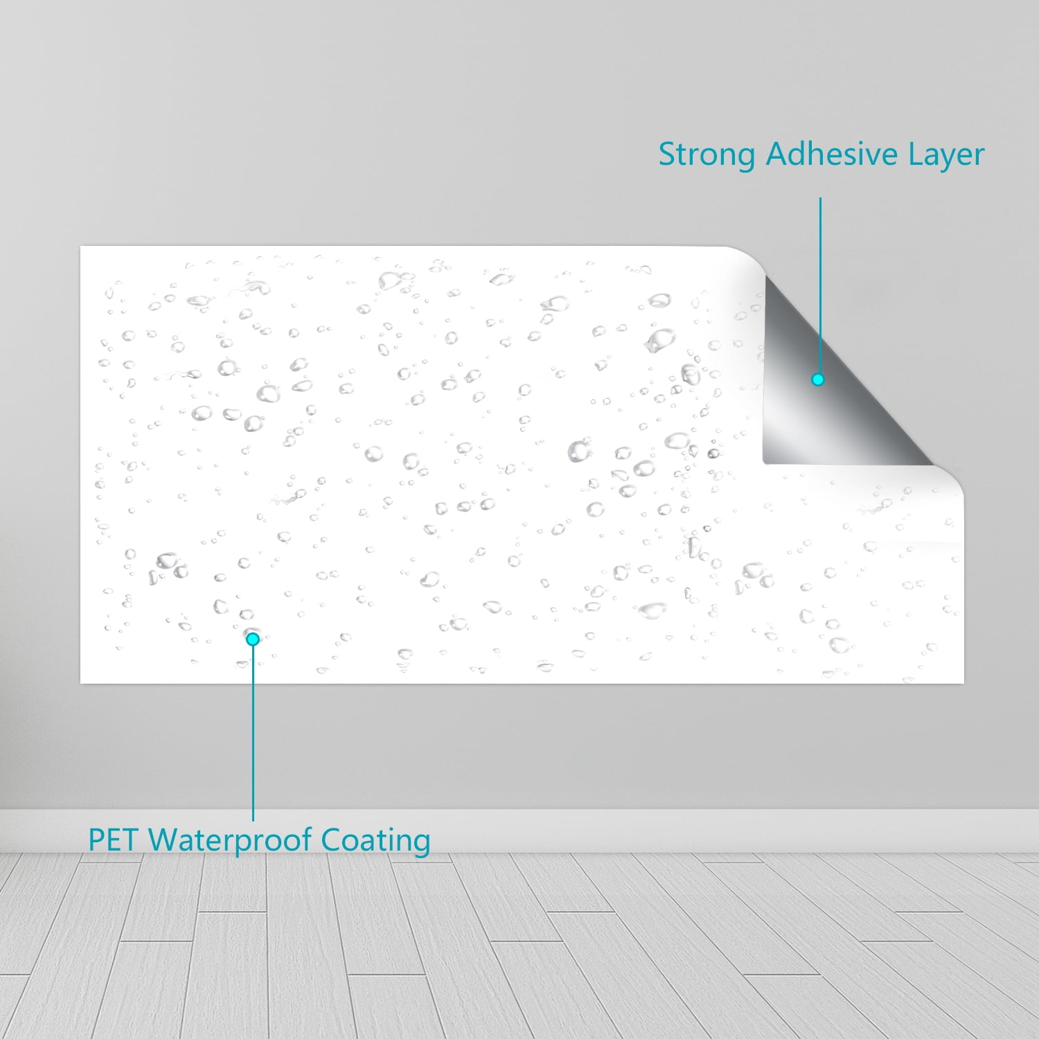 Lowestbest Whiteboard Sticker Paper, Dry Erase Board Sticker Upgrade 11Ft Extra Wide, Self Adhesive Wall Paper Roll - White