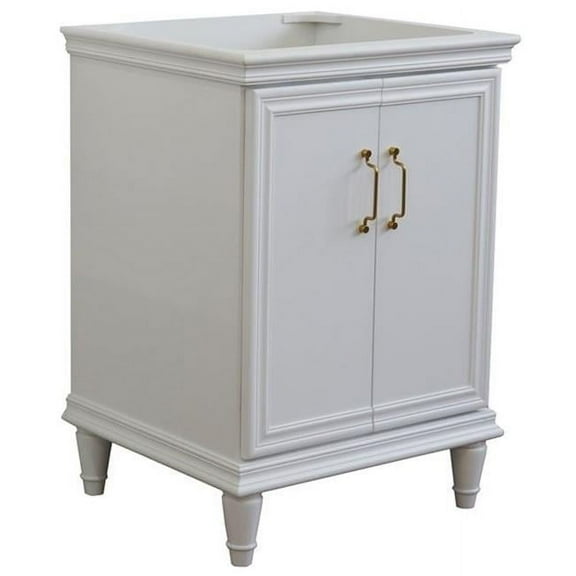 Bellaterra Home 24 in. Single Vanity with Cabinet, White