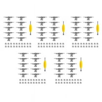 50 Pcs 29mm Fingerboard Trucks Finger Skateboard Deck with Nuts with Spanner Screwdriver for Finger Skateboards