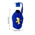 thumbnail image 3 of Kitchen Bottle Cover, Ongmies Mini Doctor Dress Bachelor Dress Graduation Season Graduation Event Party Decoration Bottle Decoration Props Doctor Dress, Wine Bottle Covers, 1* Set of Doctoral Gown, 3 of 4