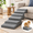 12, variant on 4 Grey 2-Step Portable Non-Slip Pet Stairs Ramps For Pets Up To 30 Lb