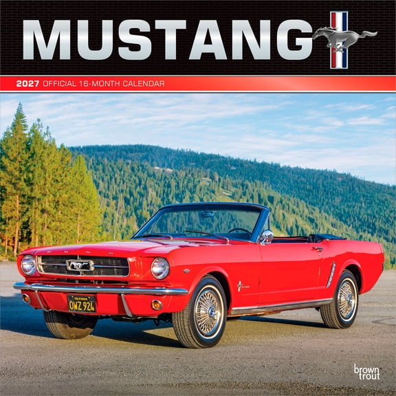 Ford Mustang OFFICIAL | 2027 12x24" (Hanging) Wall Calendar | Foil Stamped Cover