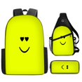 thumbnail image 3 of Roblox-Bolso de juego de Anime para estudiantes de escuela primaria y secundaria, mochila de expresión Facial, bolso de hombro, bolso de pecho, nuevo, 3 of 4