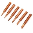 thumbnail image 3 of 6pcs Soldering Tips Copper Solder Iron Tips Lead Free Soldering Welding Tool Set For 936 937 938 969 8586 852D Soldering Station, 3 of 12