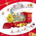 thumbnail image 5 of BUBUQE Electric Train Set Christmas Train Toys for Boys with Smokes, Lights and Sound (on/off) Under Christmas Tree for Kids Girls, 5 of 8