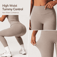 thumbnail image 5 of Feekit 2 Piece Workout Sets for Women, Scoop Neck Backless Criss Cross Yoga Outfit with Built-in Bra, High Stretch Quick Dry Athletic Set for Gym Running, 5 of 9