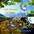 thumbnail image 4 of MUMTOP Wind Chime,Moon Fairy Solar Lights Wind Chimes for Outside Indoor Crackle Glass Ball LED Decorative Mobile Memorial Gift, Aluminum Tubes for Home, Outdoor, Yard, Patio,Garden Decor, 4 of 6