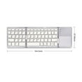 thumbnail image 2 of YOPTOP Foldable Bluetooth Keyboard with Touchpad Compatible with iOS/Mac OS - Multi Device Rechargeable Wireless Keyboard with Trackpad for iMac  iPad  iPad Pro  iPad Air  iPad Mini, 2 of 7