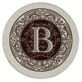 thumbnail image 2 of Thirstystone 4-Pack Monogram Letter B Sandstone Coasters in Iron Ram Coaster Holder, 2 of 8