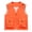 Orange, variant on Zip Front Utility V‑Neck Sleeveless Vest With Multi Pockets Breathable Lightweight Stretch Fabric Practical Outdoor Layering Tank For Travel Hiking Photography And Everyday Workwear Vest