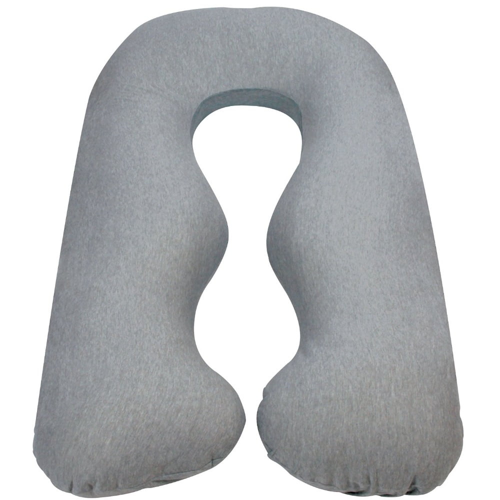 Leachco Back N Belly Chic Body Pillow Replacement Cover Heather Gray