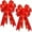B, variant on 2 Pcs Large Red Bows for Christmas Tree Topper, Pre-Lit Wreath Bow Light Up Decorations for Holiday Home Festive Decoration