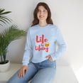 thumbnail image 7 of Life Be Lifeing Unisex Heavy Blend™ Crewneck Sweatshirt Sweater, 7 of 7