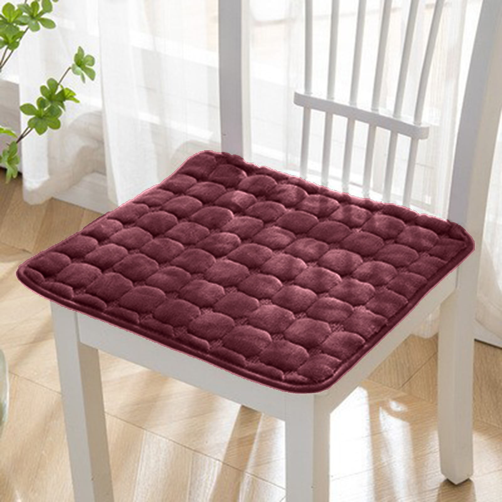 Hobeauty Floor Cushion Comfort Chair Cushion Nonslip Square Seat Pad