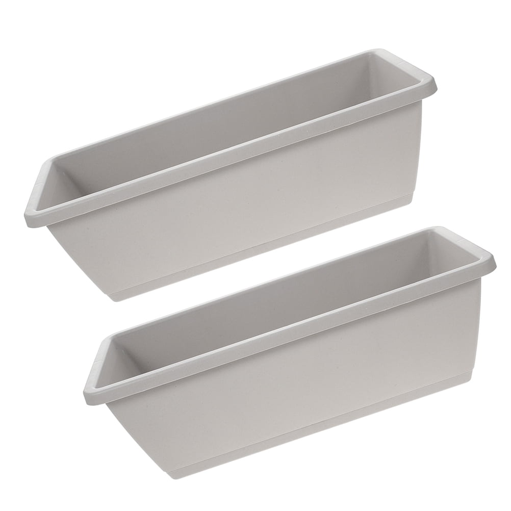 FRCOLOR 2 Sets Window Box Planter Flower Box Planter Rectangle Box For Garden Planter